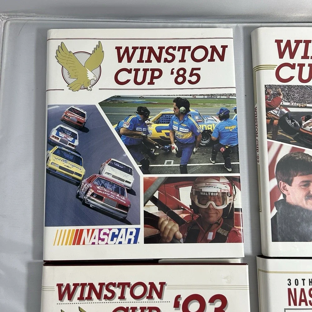 NASCAR Winston Cup Series Books 1985 1992 1993 2001 Lot of 4 Hardcover UMI